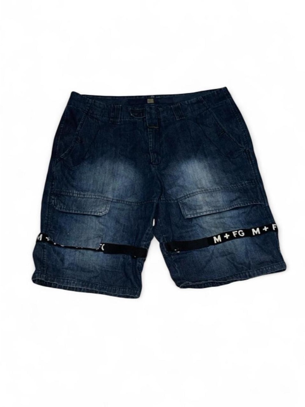 Vintage Marithe Francois Girbaud Cargo Shorts Mens 40 Shuttle Tape Denim Baggy